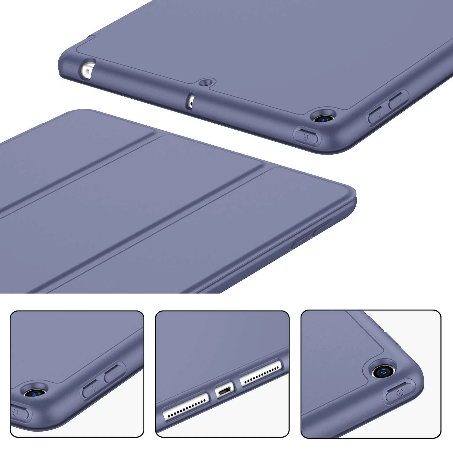 DL3 Mobilak Smart Case for Samsung Galaxy Tab A8 10.5 Inch 2021(-X200/-X205/-X207) with Pencil Holder, Soft TPU Smart Stand Back Cover Auto Wake/Sleep Feature - Lavender