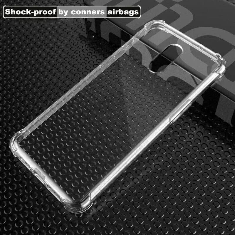 DL3 Mobilak Case Compatible with OnePlus 7 / OnePlus 6T, Cover Silicone TPU Gorilla Anti-shock Protector Camera Shockproof Corners For OnePlus 7 / OnePlus 6T - Clear