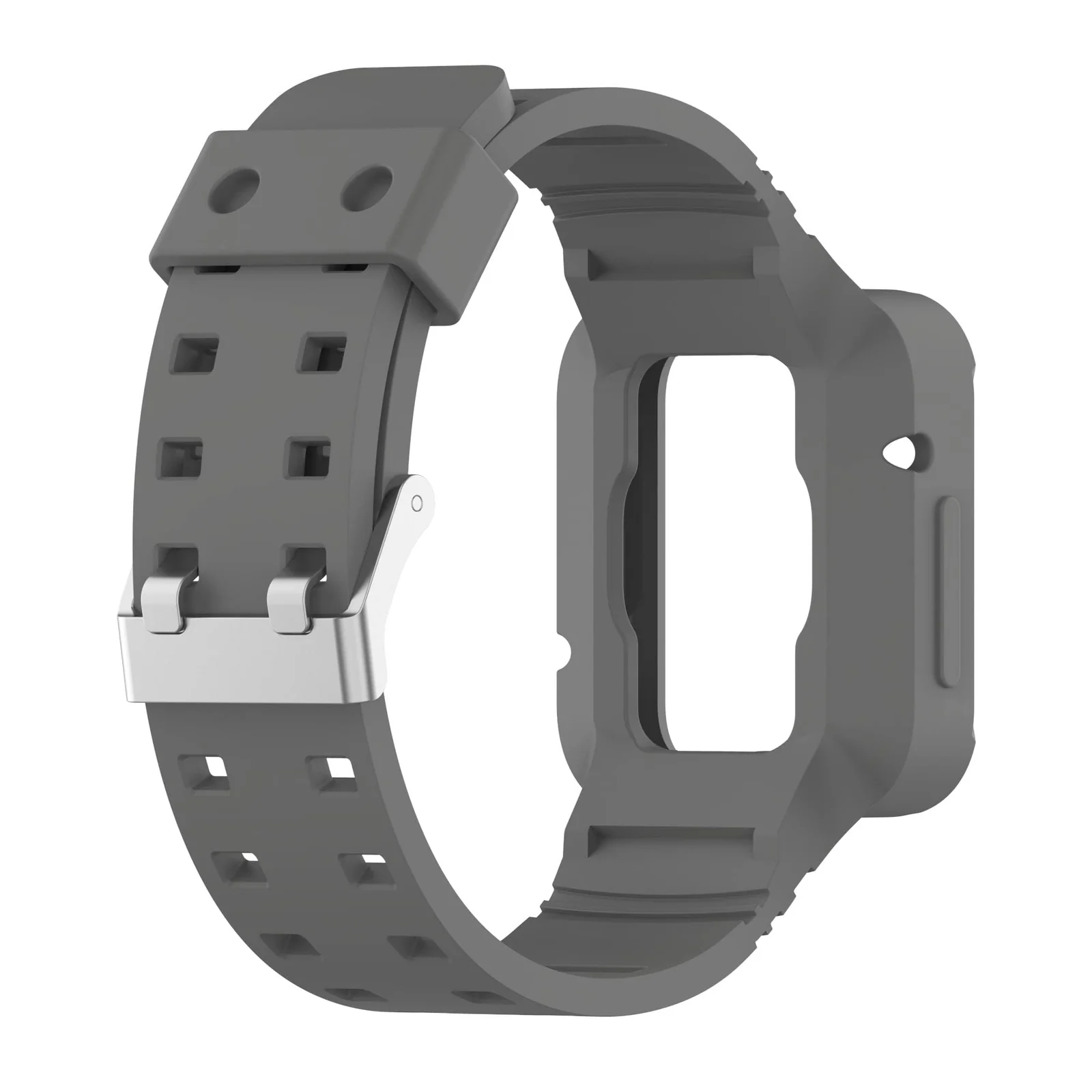 DL3 Mobilak Replacement Wrist Band Compatible with Xiaomi Redmi Watch 2 Lite/Mi Watch Lite/Poco Watch/Redmi Watch 2/Horloge 2, Adjustable Soft Silicone Wrist Strap with Cover - Black