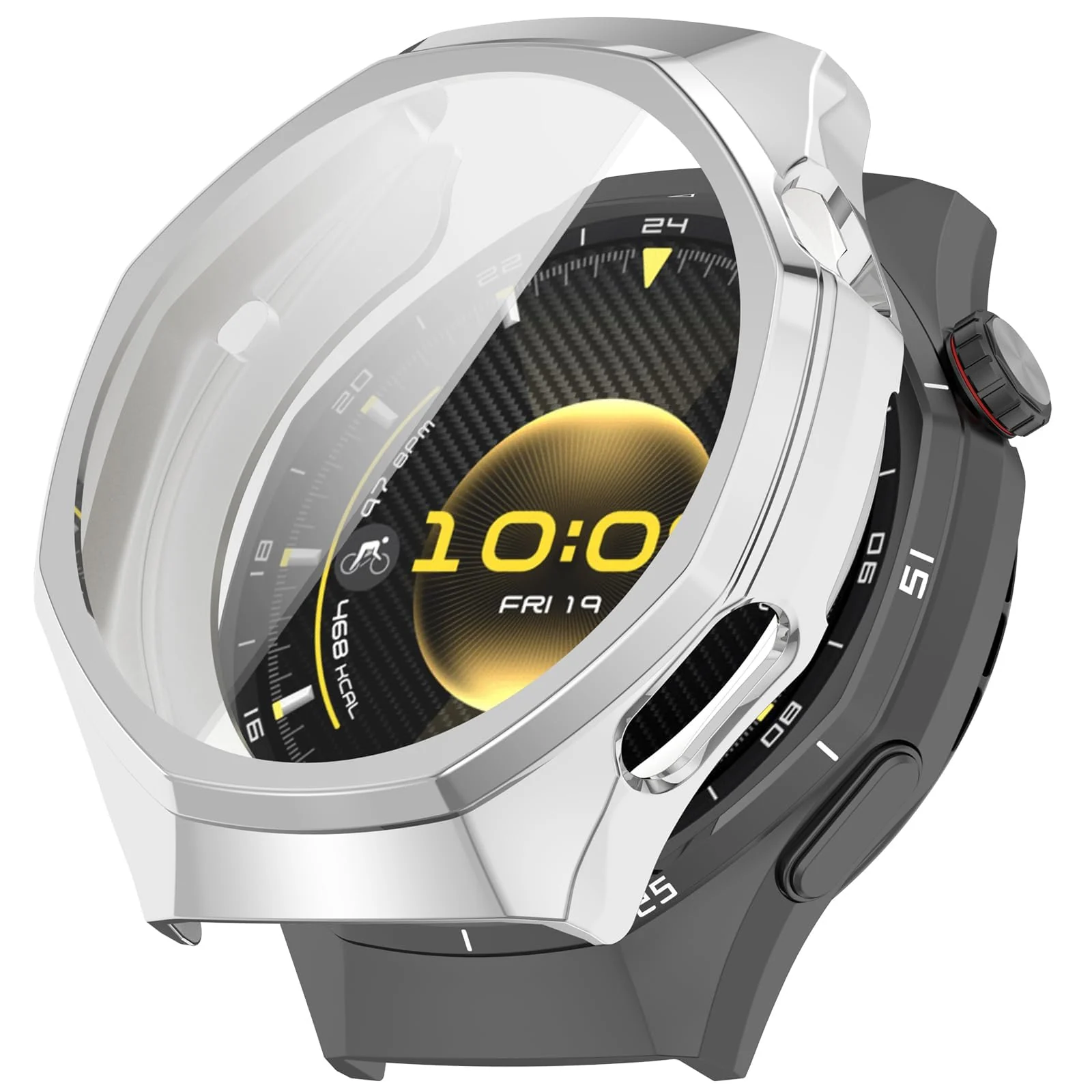 DL3 Mobilak Case Compatible with Huawei Watch GT6 Pro 46mm All-Around with Built-in Screen Protector Watch Soft TPU Shockproof Cover Slim Guard Thin Bumper Shell Protector for GT 6 Pro 46 mm