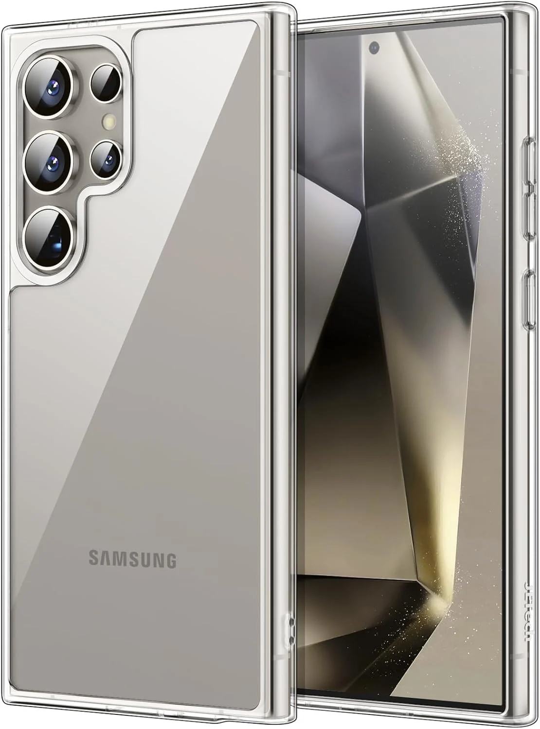 DL3 Mobilak Case Compatible with Samsung Galaxy S24 Ultra Case Crystal Soft TPU Gel Case Flexible Silicone Anti-Scratch TPU Cover - Clear