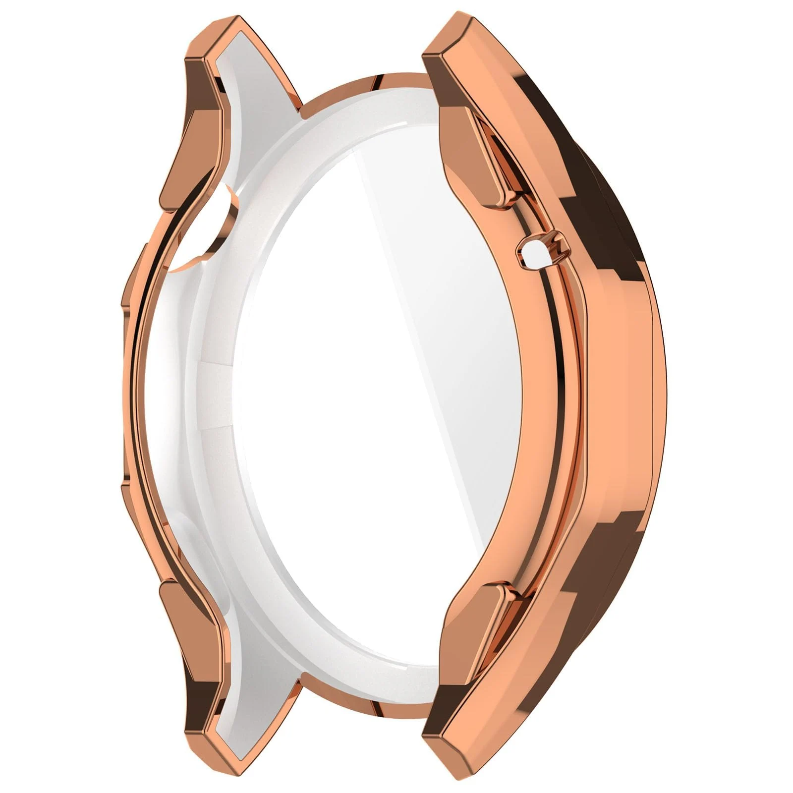 DL3 MOBILAK Full-Coverage Watch Case with Tempered Glass for Huawei Watch GT 4 46MM - Rose Gold