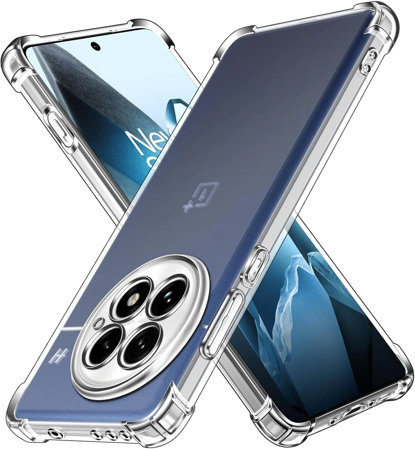 DL3 Mobilak Case Compatible with OnePlus 13 5G, Cover Silicone TPU Gorilla Anti-shock Protector Camera Shockproof Corners - Clear