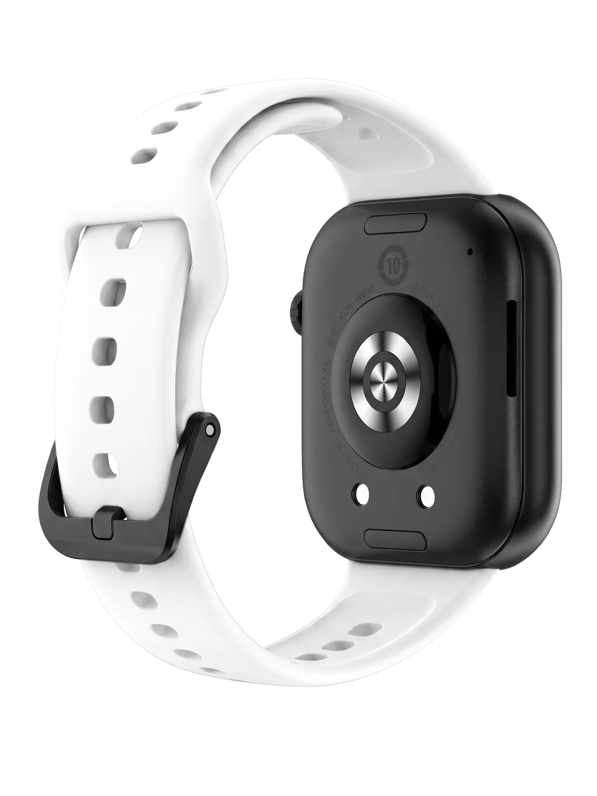 DL3 Mobilak Silicone Bracelet for HONOR Choice Watch 2i Strap, Soft Silicone Sport Replacement Strap for Women/Men, Adjustable Waterproof Sports Band for HONOR Choice Watch 2i - White