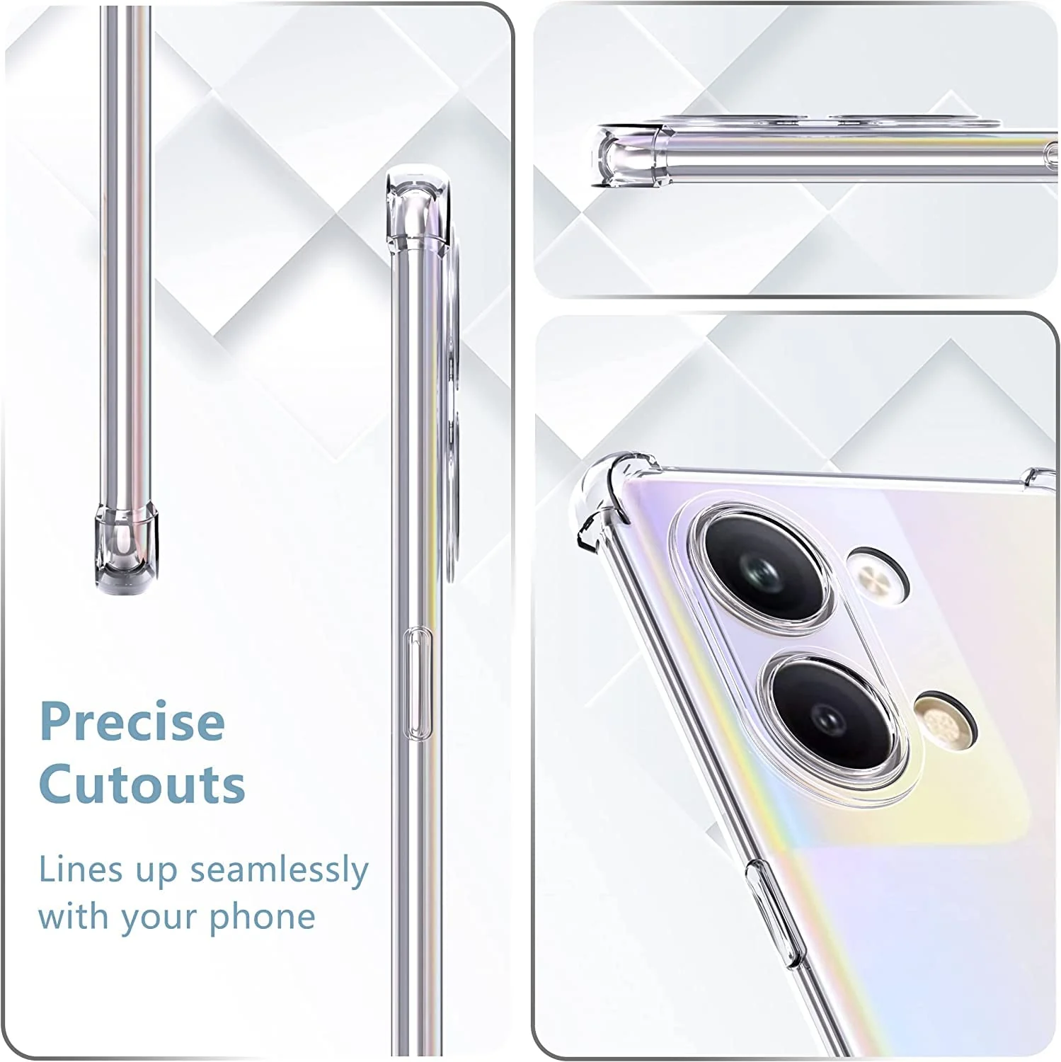 DL3 Mobilak Clear TPU Protective Case for OPPO Reno 9 5G / Reno 9 Pro 5g with Camera Protection and Shockproof Design - Clear