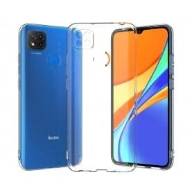 DL3 Mobilak Case Compatible with Xiaomi Redmi 9C Case Crystal Soft TPU Gel Case Flexible Silicone Anti-Scratch Camera Protection TPU Cover - Clear