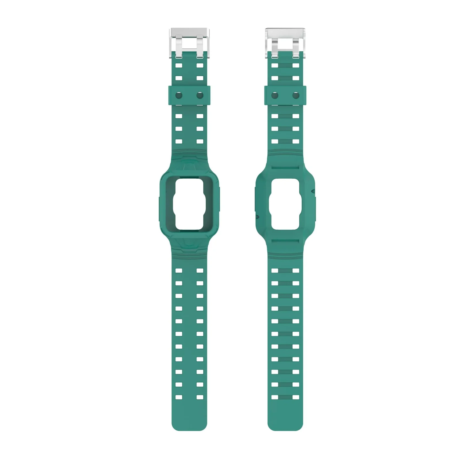 DL3 MOBILAK Replacement Wrist Band Compatible with Xiaomi Redmi Watch 2 Lite/Mi Watch Lite/Poco Watch/Redmi Watch 2/Horloge 2, Adjustable Soft Silicone Wrist Strap with Cover - Pine Green
