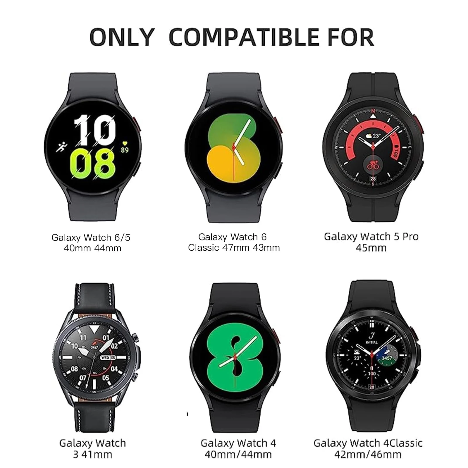 DL3 Mobilak No Gap Bands Compatible with Samsung Galaxy Watch 7 5 4 6 Band 44mm 40mm/Watch 5 Pro 45mm/Galaxy Watch 4 Classic 46mm 42mm Strap,20mm Quick Release Sport Replacement Bands for Women Men - Green