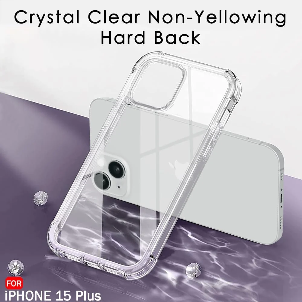 DL3 Mobilak Clear TPU Protective Case for iPhone with Camera Protection and Shockproof Design - Clear
