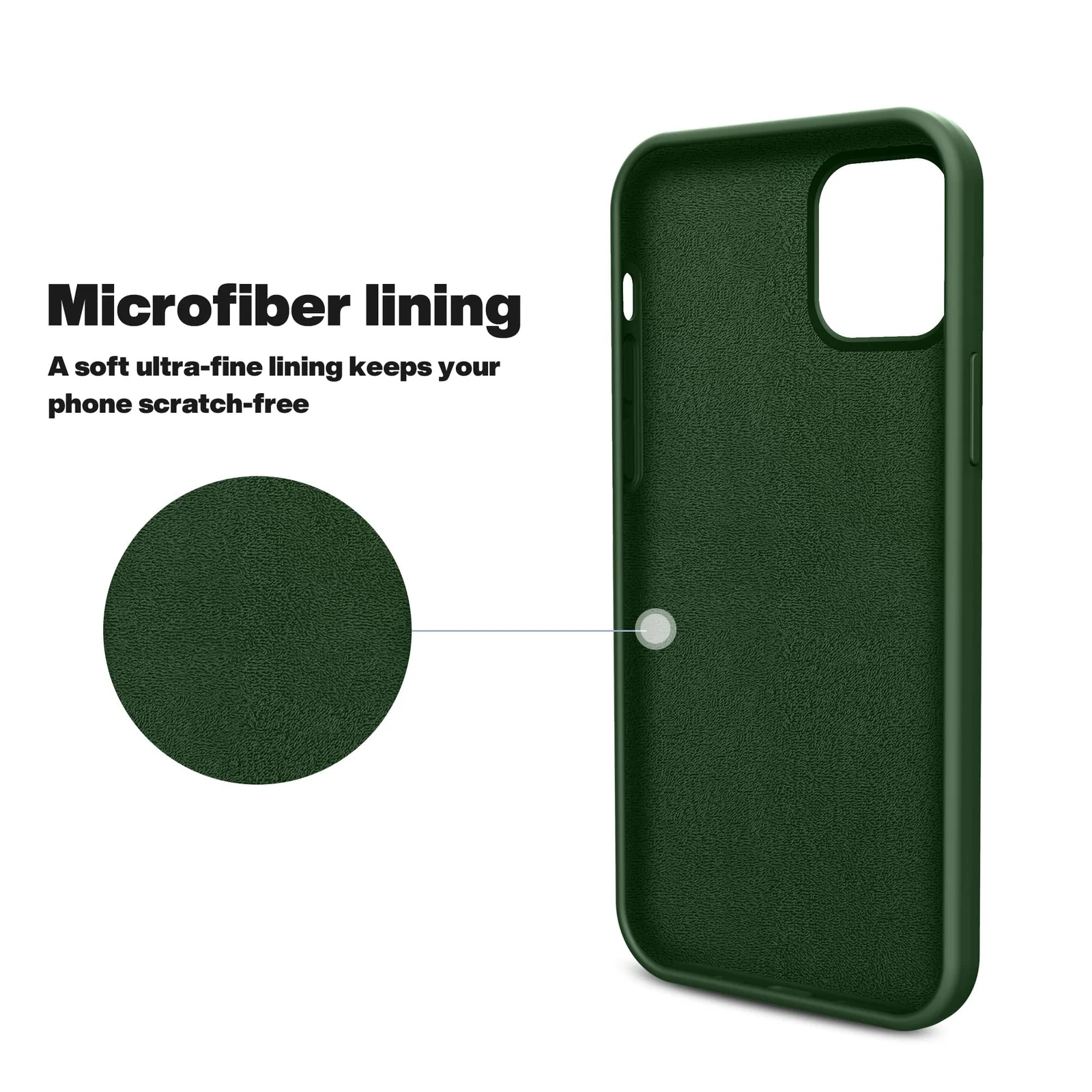 DL3 Mobilak Liquid Silicone Protective Case with Soft Microfiber Lining for iPhone 11 (6.1 Inch) - Clover