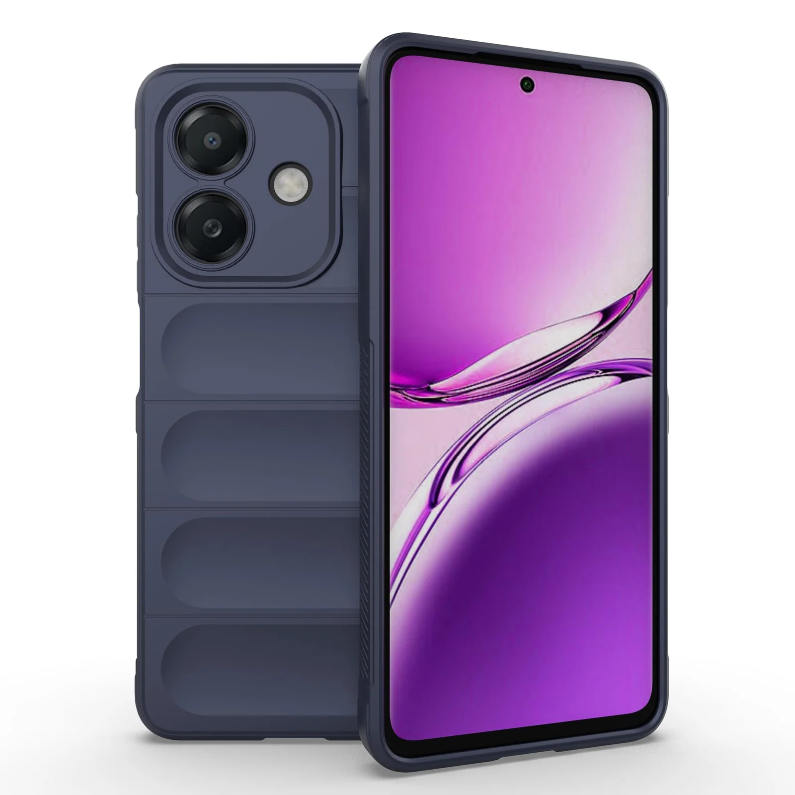 DL3 Mobilak Flexible Silicone and TPU Protective Case with Camera Protection for OPPO A3 / OPPO A3x / A40 - Blue