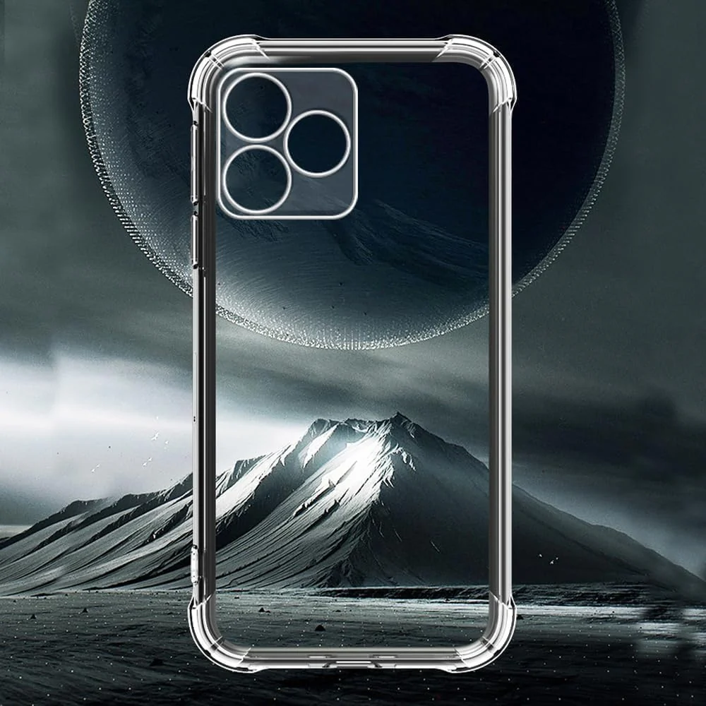 DL3 Mobilak Case Compatible with realme C51 / realme C53, Cover Silicone Transparent TPU Gorilla Anti-shock Protector Camera Shockproof Corners - Clear