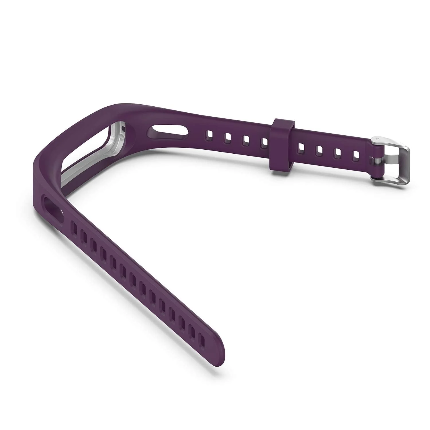 DL3 MOBILAK Silicone Watch Band Strap Compatible for Huawei Honor Band 4 Running Version/Huawei Band 3e/ Band 4e Smart Watch Bracelet Replacement - Purple