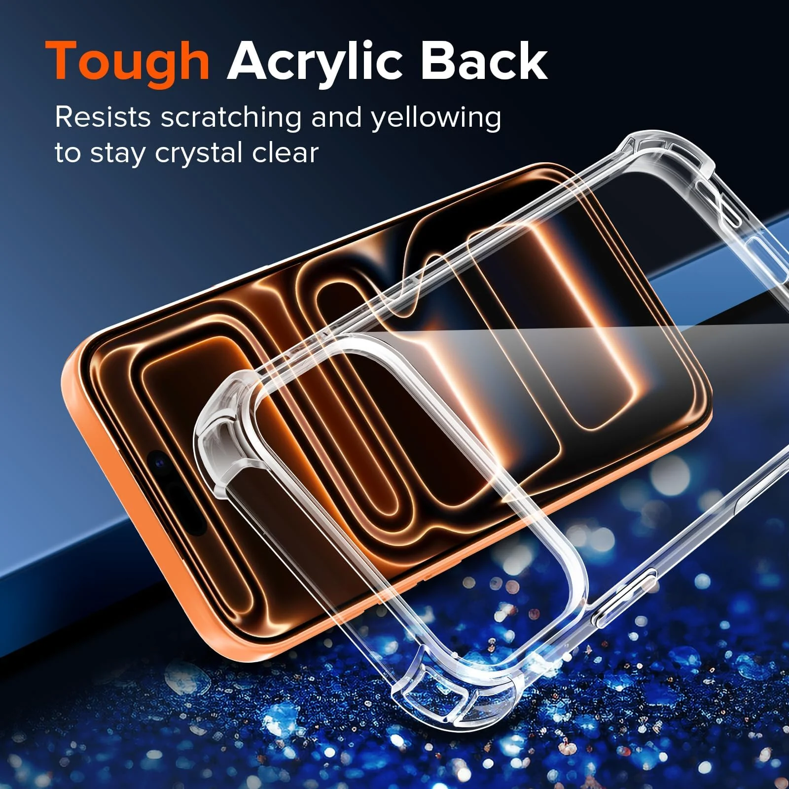 DL3 Mobilak Clear TPU Case for iPhone 17 Pro 6.3-Inch with, Camera protection, Shock-absorbing protection, Scratch-resistant surface - Clear
