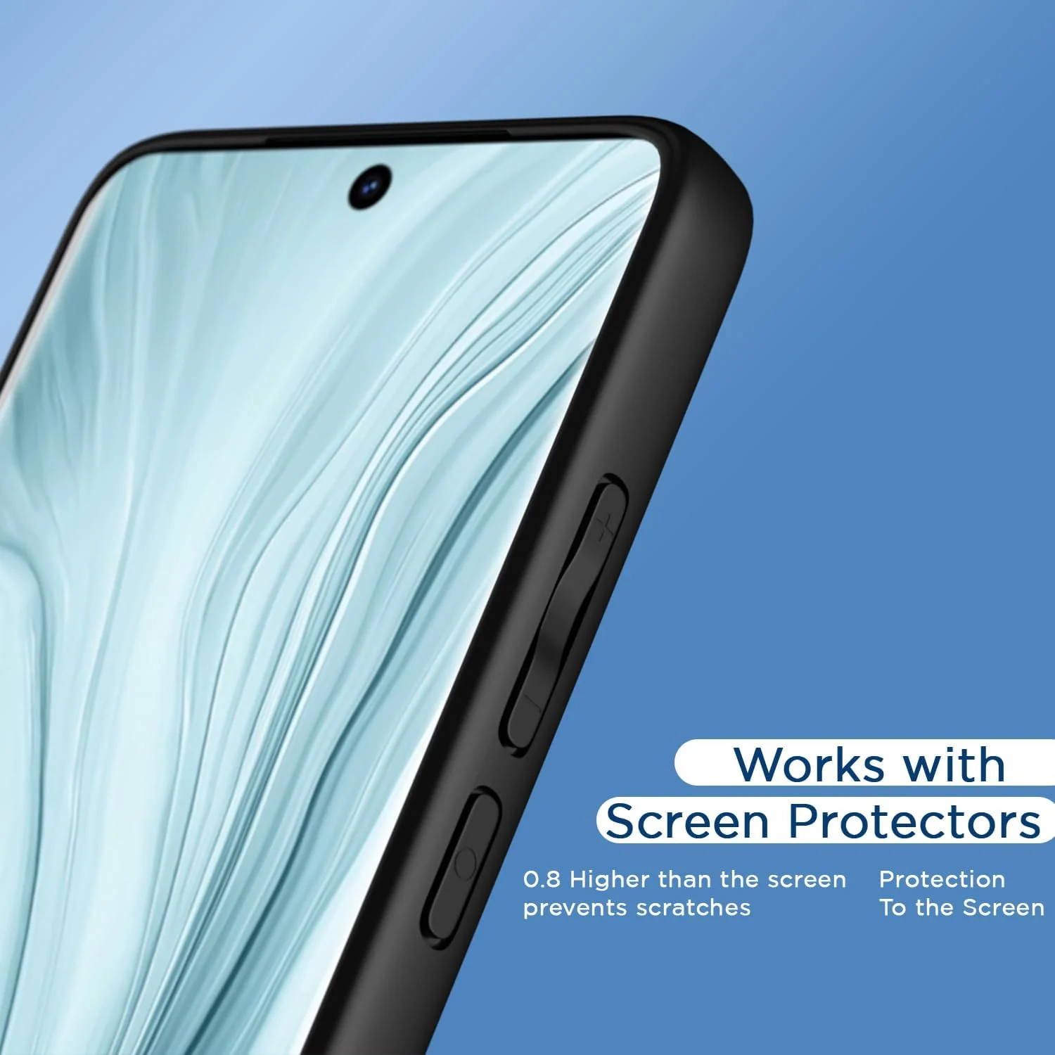 DL3 Mobilak Clear PC and TPU Protective Case for vivo V40 5G / V40 Pro 5G / vivo S19 Pro with Camera Protection and Military-Grade Protection - Black