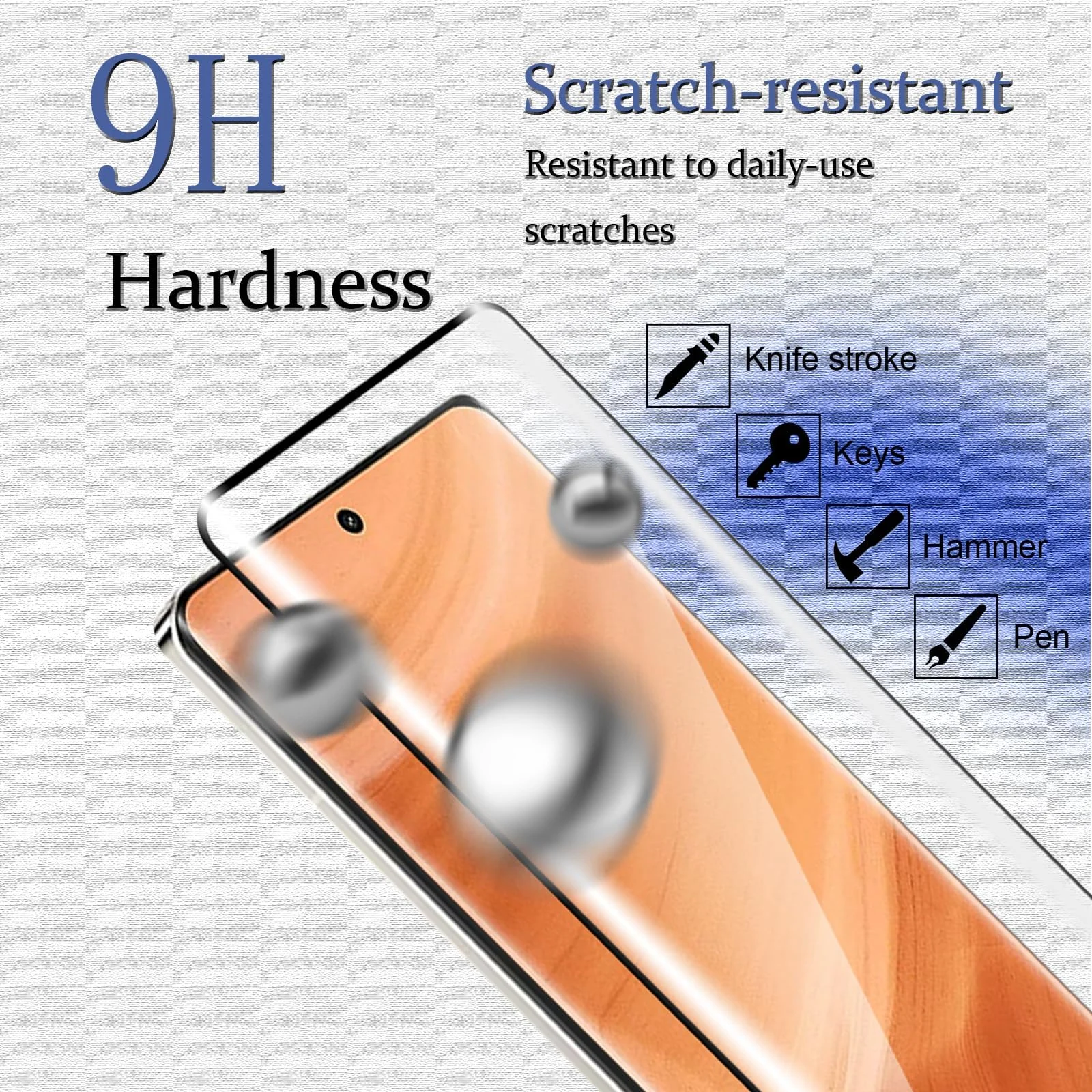 DL3 Mobilak Screen Protector for realme GT5 Pro, Tempered Glass Screen Saver Premium HD Protective, Scratch Resistant, NO-Bubble, 9H Hardness, Full Coverage Film - Clear