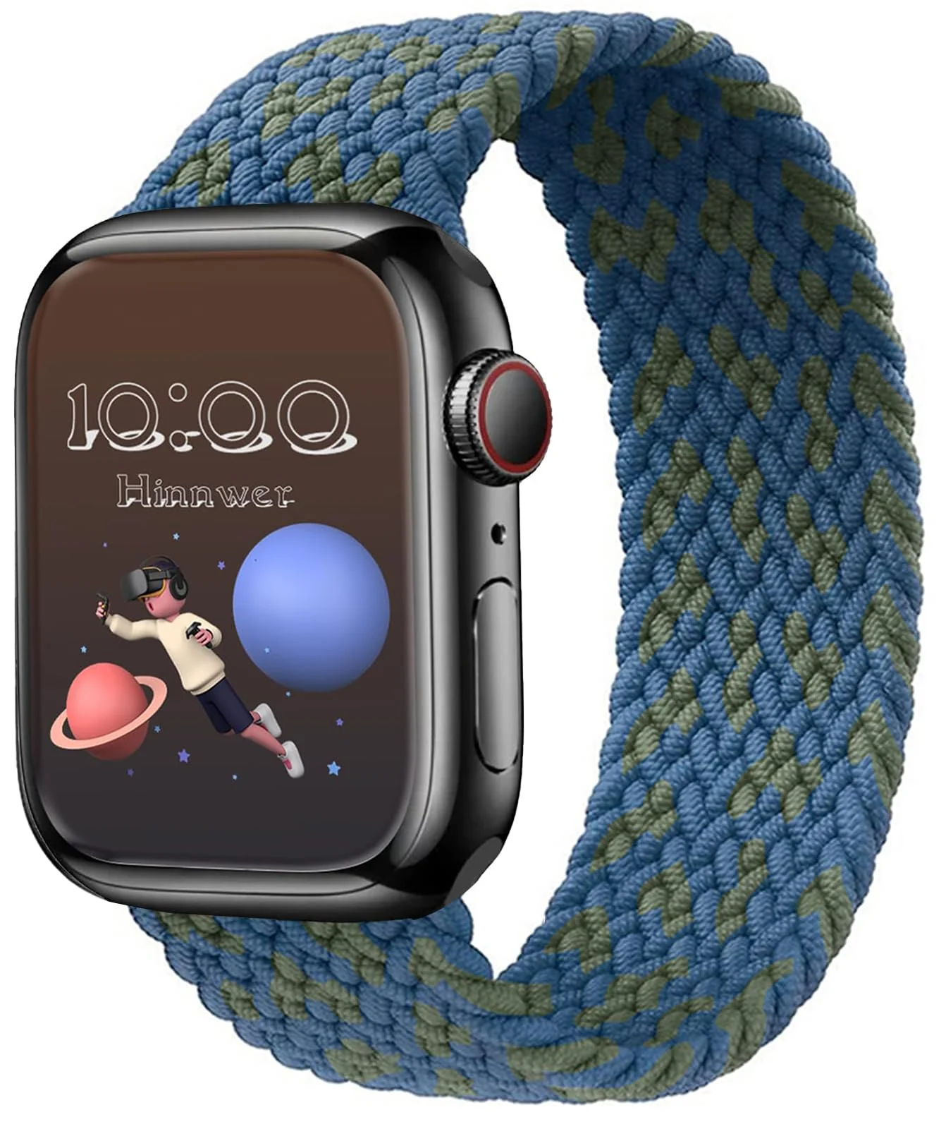 Small — DL3 Mobilak Braided Solo Loop Band For Apple Watch Band 49mm 45mm 44mm 42mm, Replacement Wristband Nylon Strap for iWatch Series SE 9/8/7/6/5/4/3/2/1/Ultra/Ultra 2 (Blue Green, Small), unisex-adult