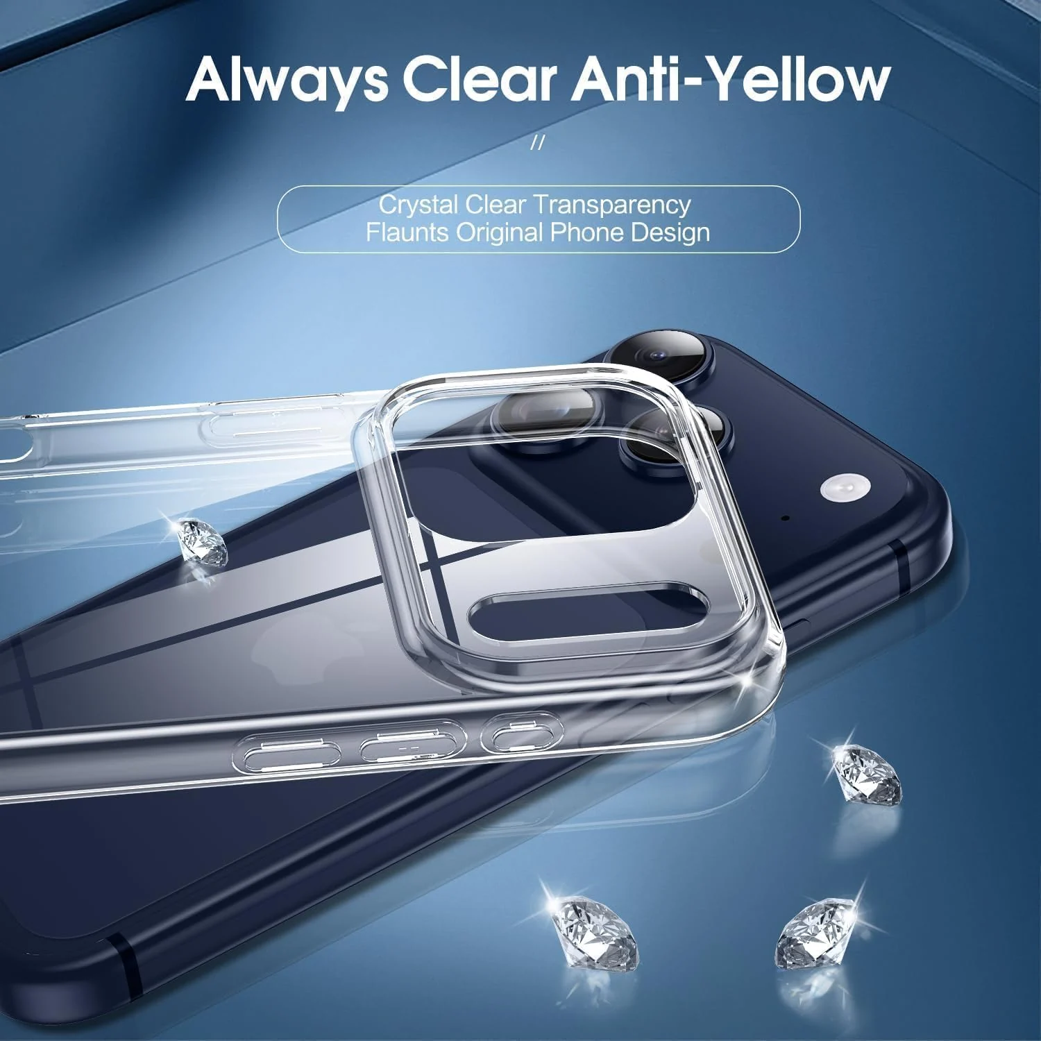 DL3 Mobilak Clear TPU Protective Case for iPhone with Camera Protection and Shockproof Design - Clear