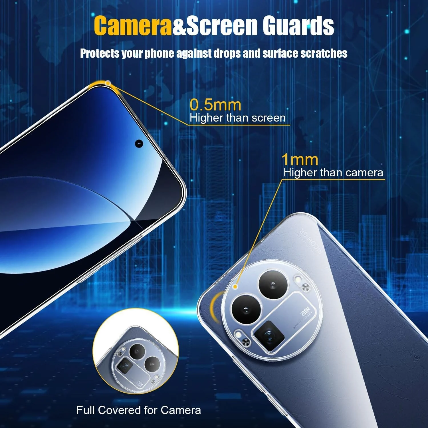 DL3 Mobilak Case Compatible with realme GT 8 Pro, Case Crystal Soft TPU Gel Case Flexible Silicone Anti-Scratch Camera Protection TPU Cover - Clear