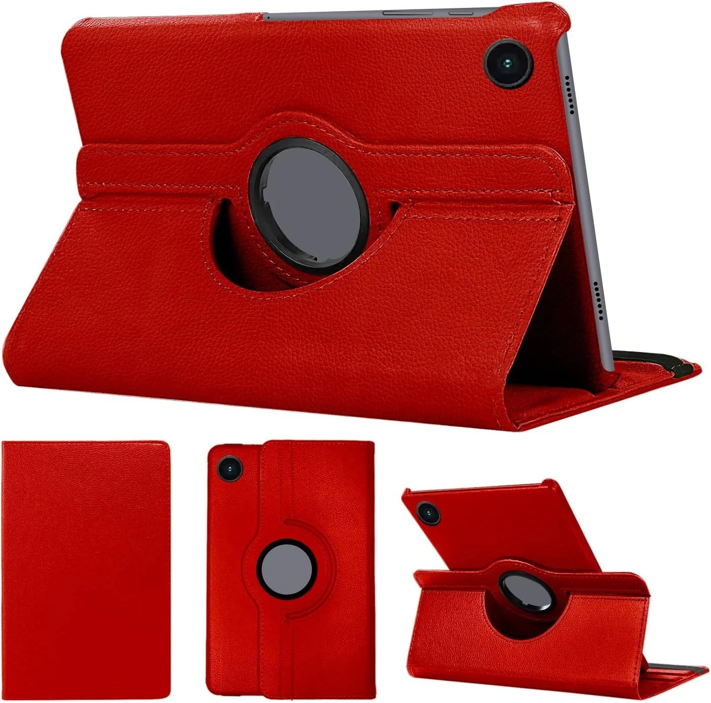 DL3 Mobilak Protective Cover for Samsung Galaxy Tab A9 8.7-inch (SM-X110/X115/X117), 360° Rotatable Smart Stand, Leather Folio Flip Cover with Multi-Angle Viewing, Auto Wake Sleep