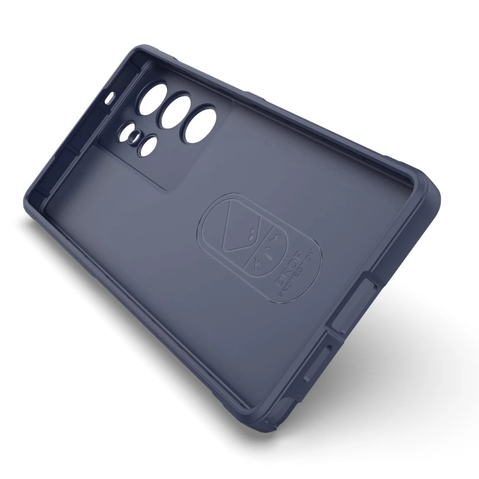 DL3 Mobilak Flexible Silicone and TPU Protective Case with Camera Protection for Samsung Galaxy S25 Ultra - Blue