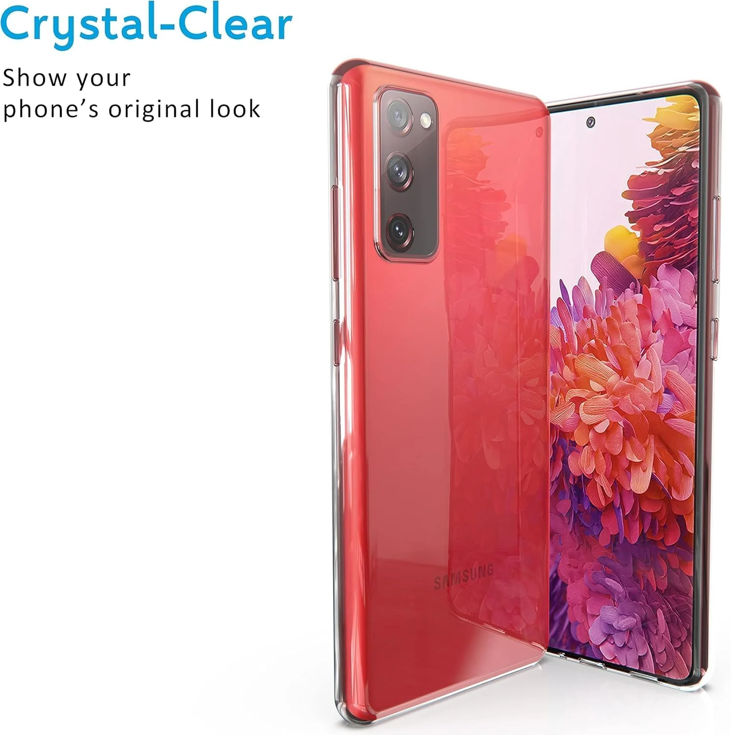 Mobigon Case Compatible with Samsung Galaxy S20 FE, Case Crystal Soft TPU Gel Case Flexible Silicone Anti-Scratch Camera Protection TPU Cover - Clear