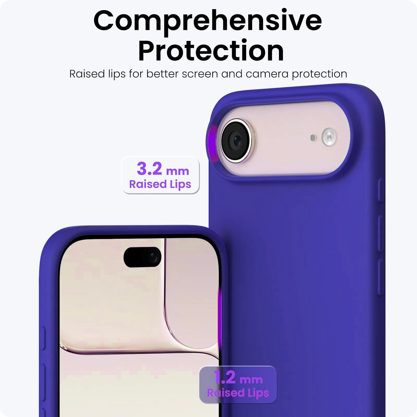 DL3 Mobilak Compatible with iPhone 17 Air 6.5-Inch Case, Premium Liquid Silicone Case, Full Body Protective Cover, Shockproof, Slim Phone Case, Anti-Scratch Soft Microfiber Lining - Pepsi