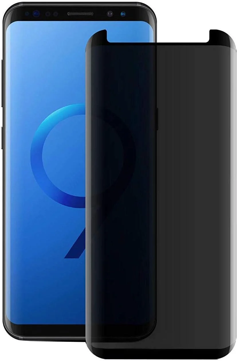 DL3 Mobilak Samsung Galaxy S9 Privacy Screen Protector, Anti-Spy 9H Hardness Tempered Glass Film [Case Friendly] [Bubble Free] - Black