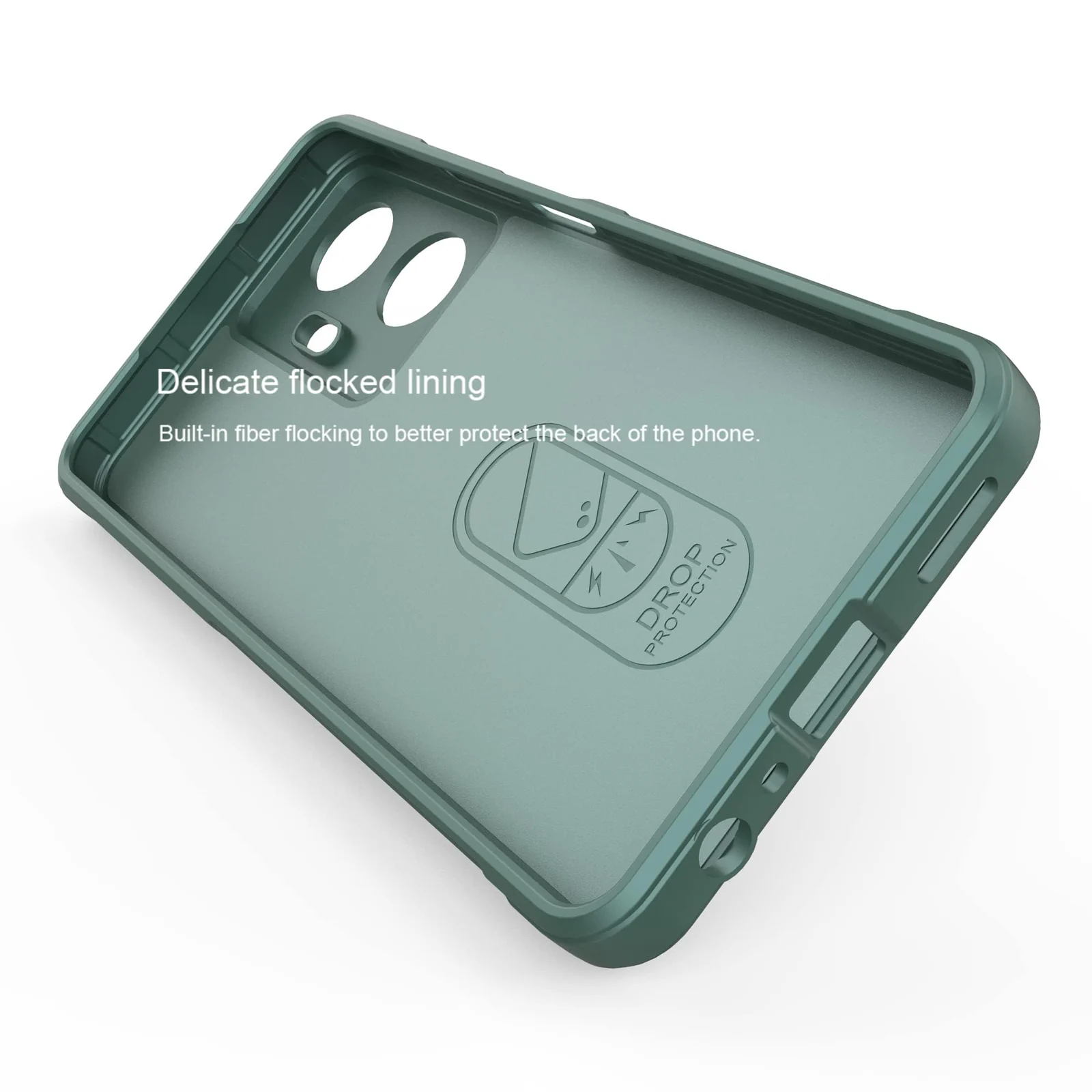 DL3 Mobilak Flexible Silicone and TPU Protective Case with Camera Protection for realme C55 / Narzo N55 - Green