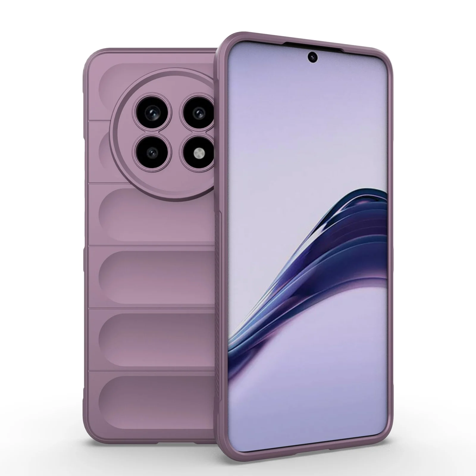 DL3 Mobilak Flexible Silicone and TPU Protective Case with Camera Protection for realme 13 Pro / realme 13 Pro Plus 5G - Purple