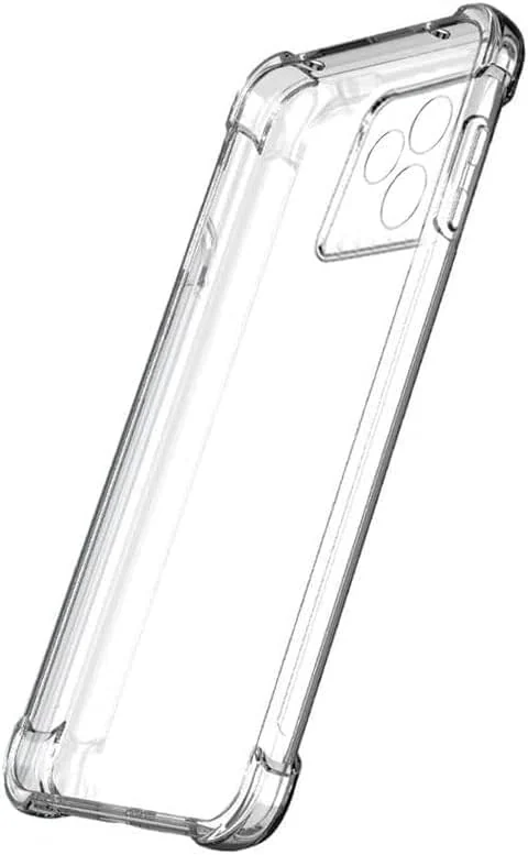 DL3 Mobilak Case Compatible with realme C51 / realme C53, Cover Silicone Transparent TPU Gorilla Anti-shock Protector Camera Shockproof Corners - Clear
