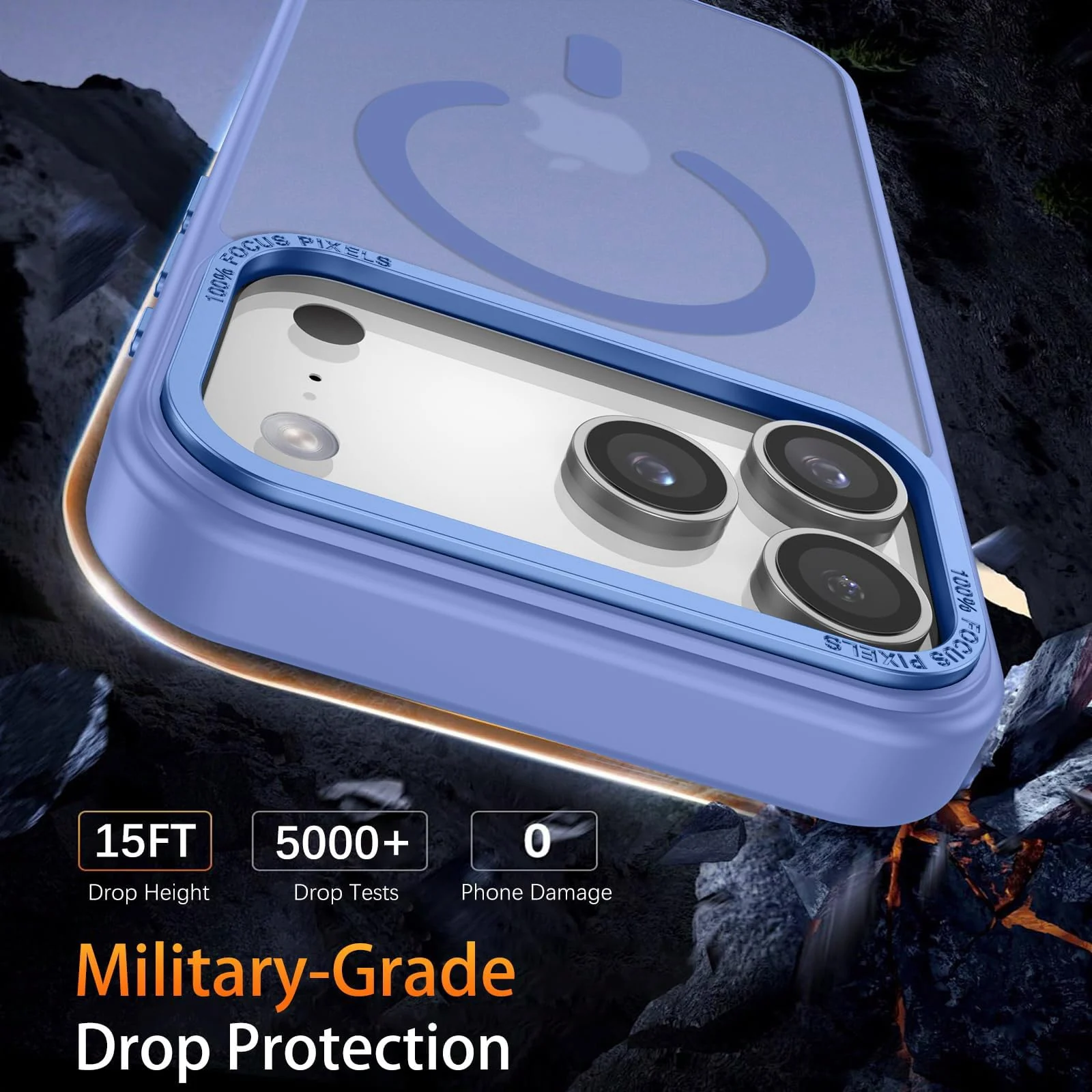 DL3 MOBILAK Protective Phone Case for Apple iPhone 18 Pro Max and 17 Pro Max - Light Blue