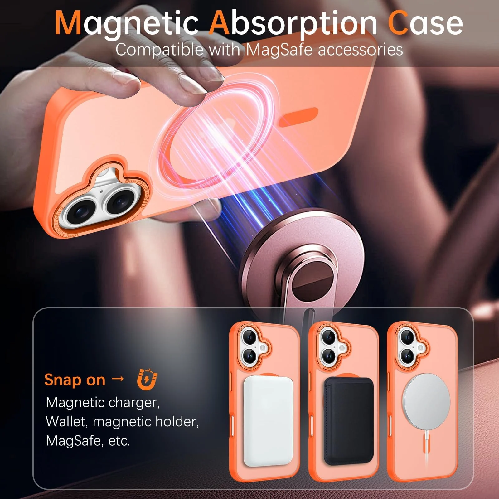 DL3 MOBILAK Protective Phone Case for Apple iPhone 17 - Orange