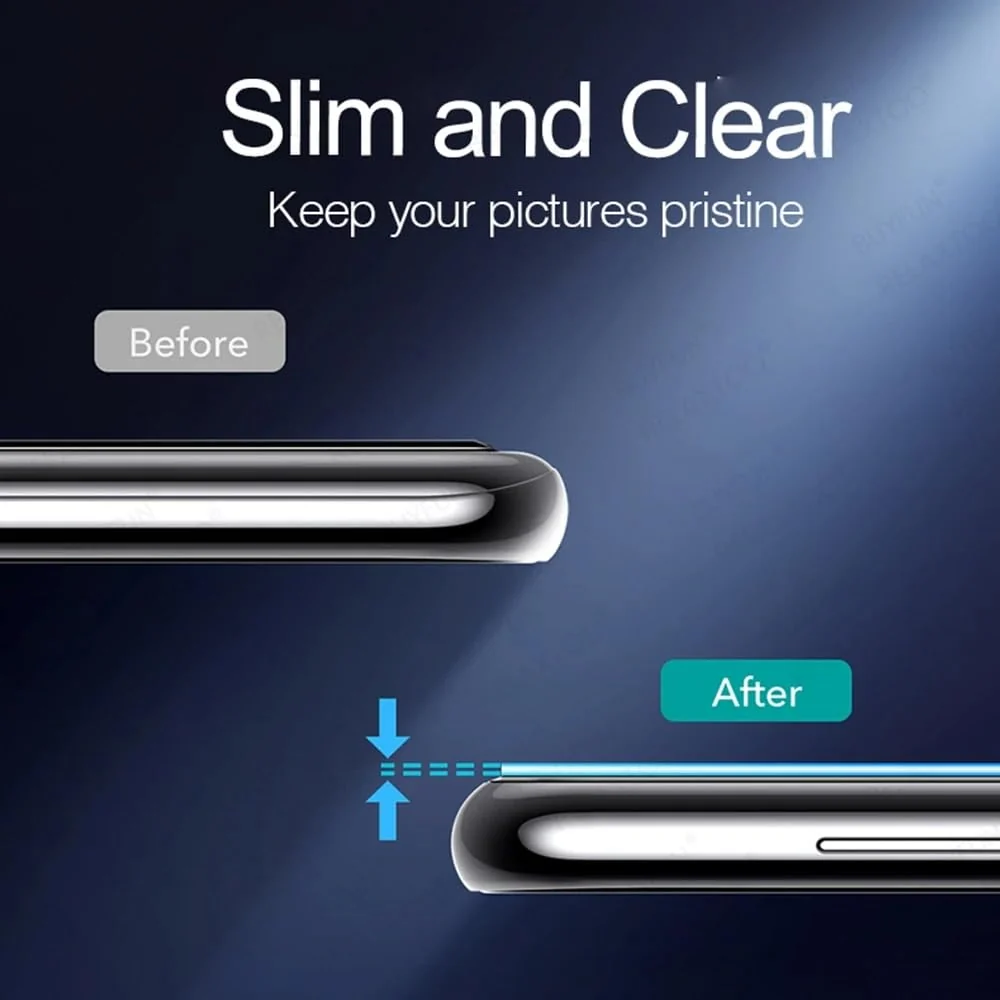 DL3 Mobilak realme C53/realme C51/realme Narzo N53 Camera Lens Protector Tempered Glass Screen Protector HD [Full Coverage][Anti-Scratch] Drop Protection Ultra Clear/Thin Lens Protector Case - Black