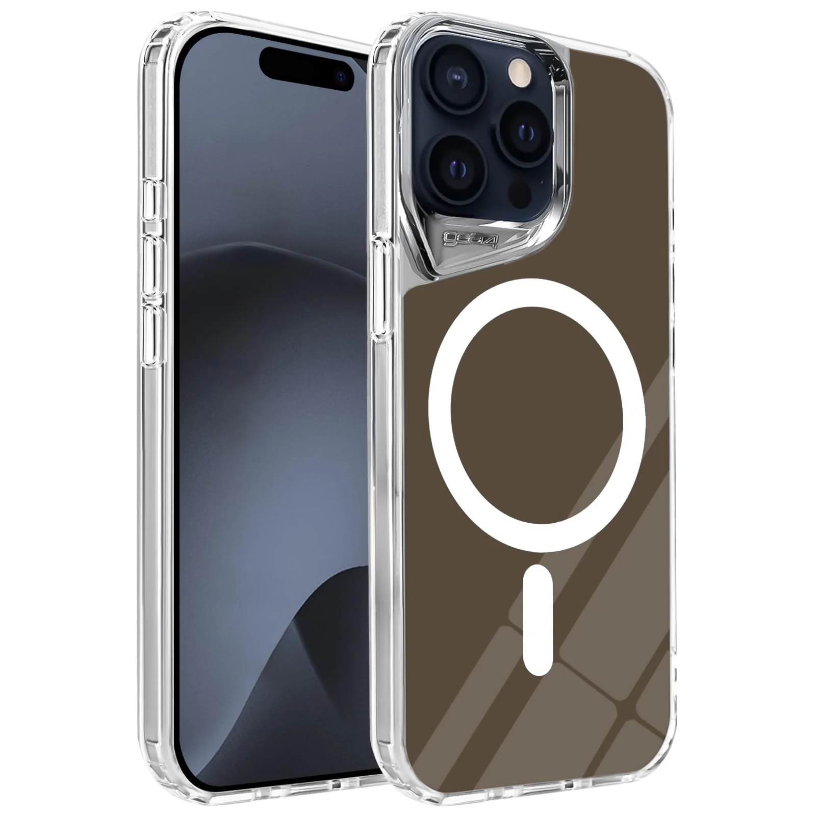 DL3 Mobilak Clear MagSafe-Compatible TPU Case for iPhone 13 Pro - Brown