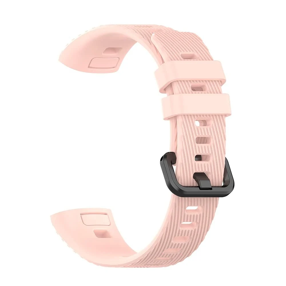DL3 Mobilak Compatible with Huawei Band 4 Pro/Huawei Band 3 Pro/Huawei Band 3, Soft Silicone Sports Bracelet for Huawei Band 4 Pro/Band 3 Pro/Band3 - Pink