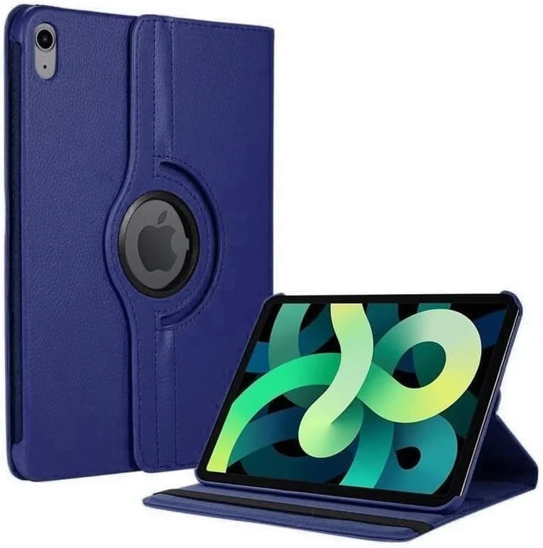 DL3 Mobilak Protective Cover for iPad (A16) 11th/10th Generation (2025/2022), 360° Rotatable Smart Stand, Leather Folio Flip Cover with Multi-Angle Viewing, Auto Wake Sleep - Blue