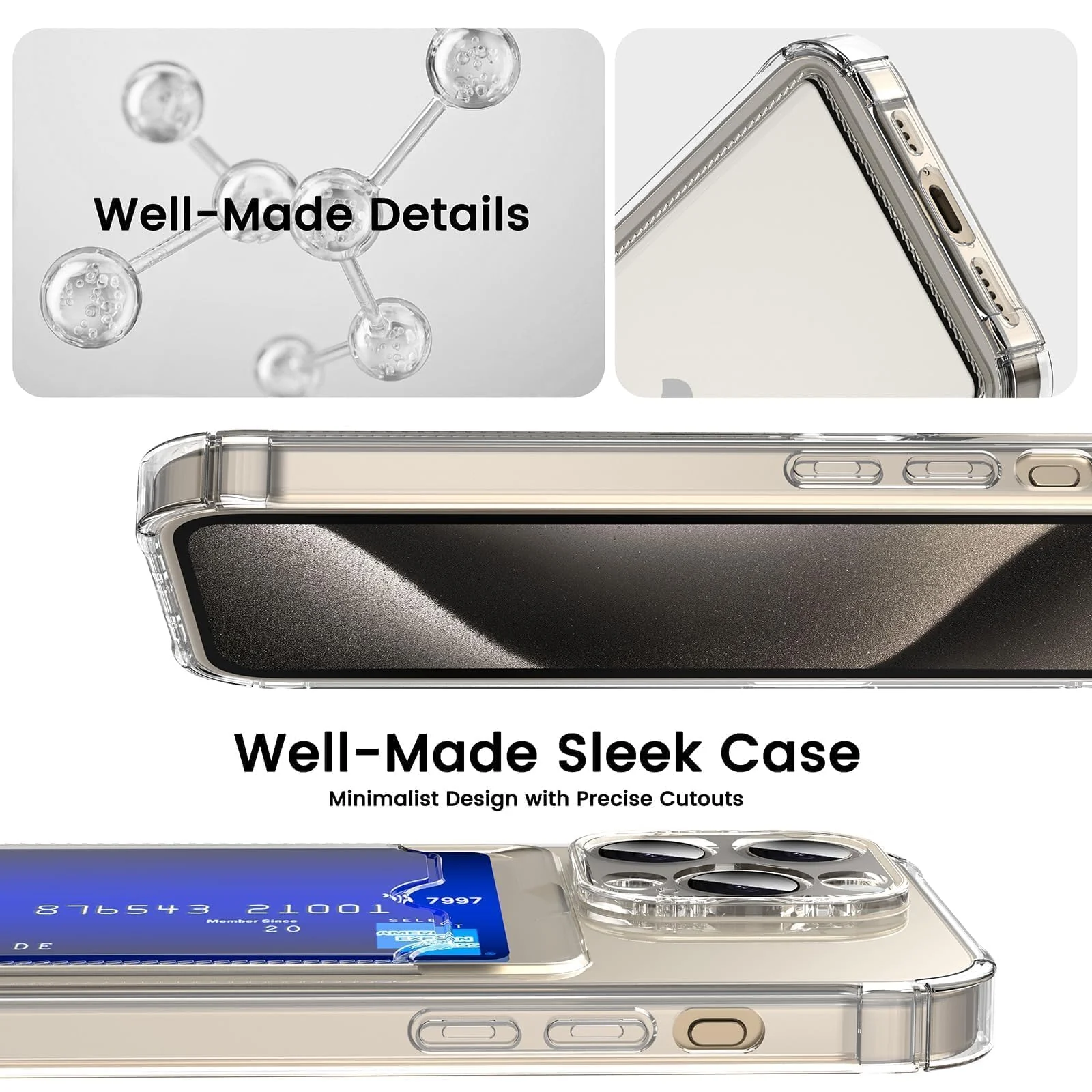 DL3 Mobilak Clear TPU Wallet Case with Card Slot and Camera Protection for realme 13 5G / realme 12 5G / 12X 5G - Clear