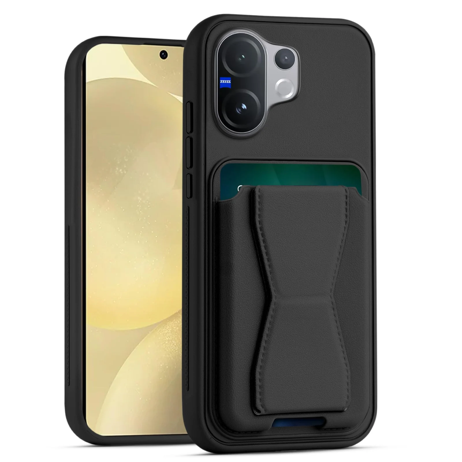 DL3 Mobilak Leather Wallet Case for vivo V60 5G, Camera protection, Shock-absorbing protection, Built-in kickstand