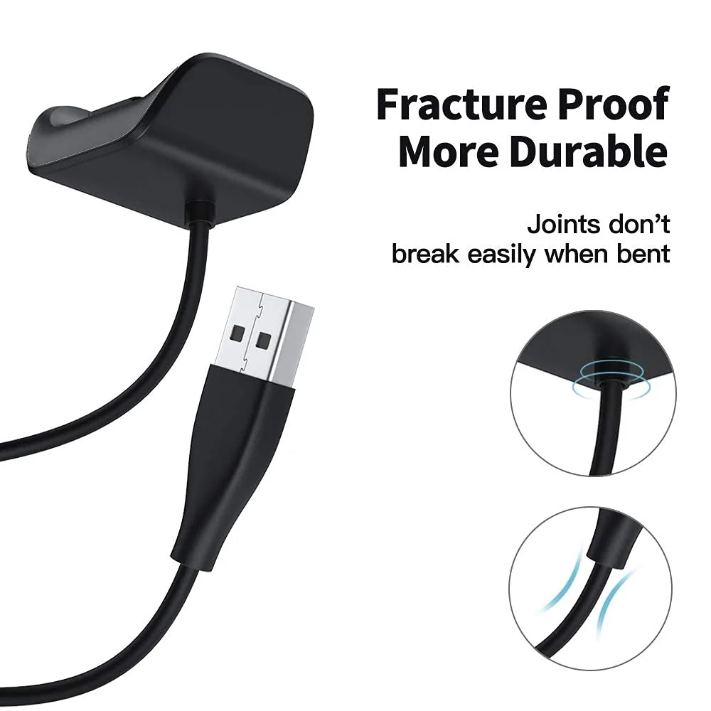 DL3 Mobilak Charger Cable Compatible with Samsung Galaxy Fit 2 (SM-R220), Smartwatch Replacement USB Charger Adapter Charge Cord Charging Dock for Galaxy Fit 2 Bluetooth Fitness - Black