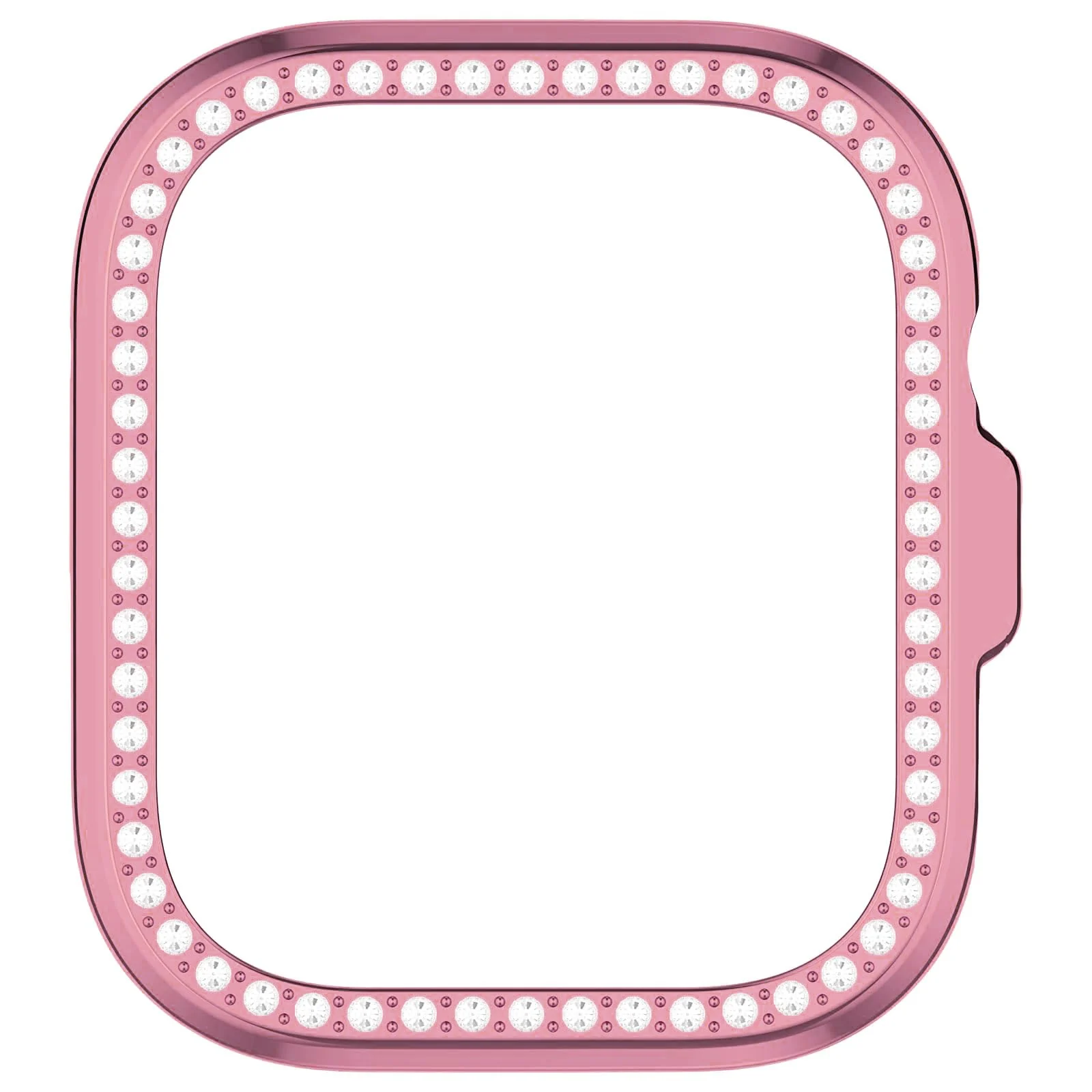DL3 Mobilak Bling Case Without screen protector for Huawei Watch Fit 4, Hard PC Frame Case, Crystal Diamonds Bumper Cover for Women Girls, Slim Protective Cover for Huawei Watch Fit 4 - Pink