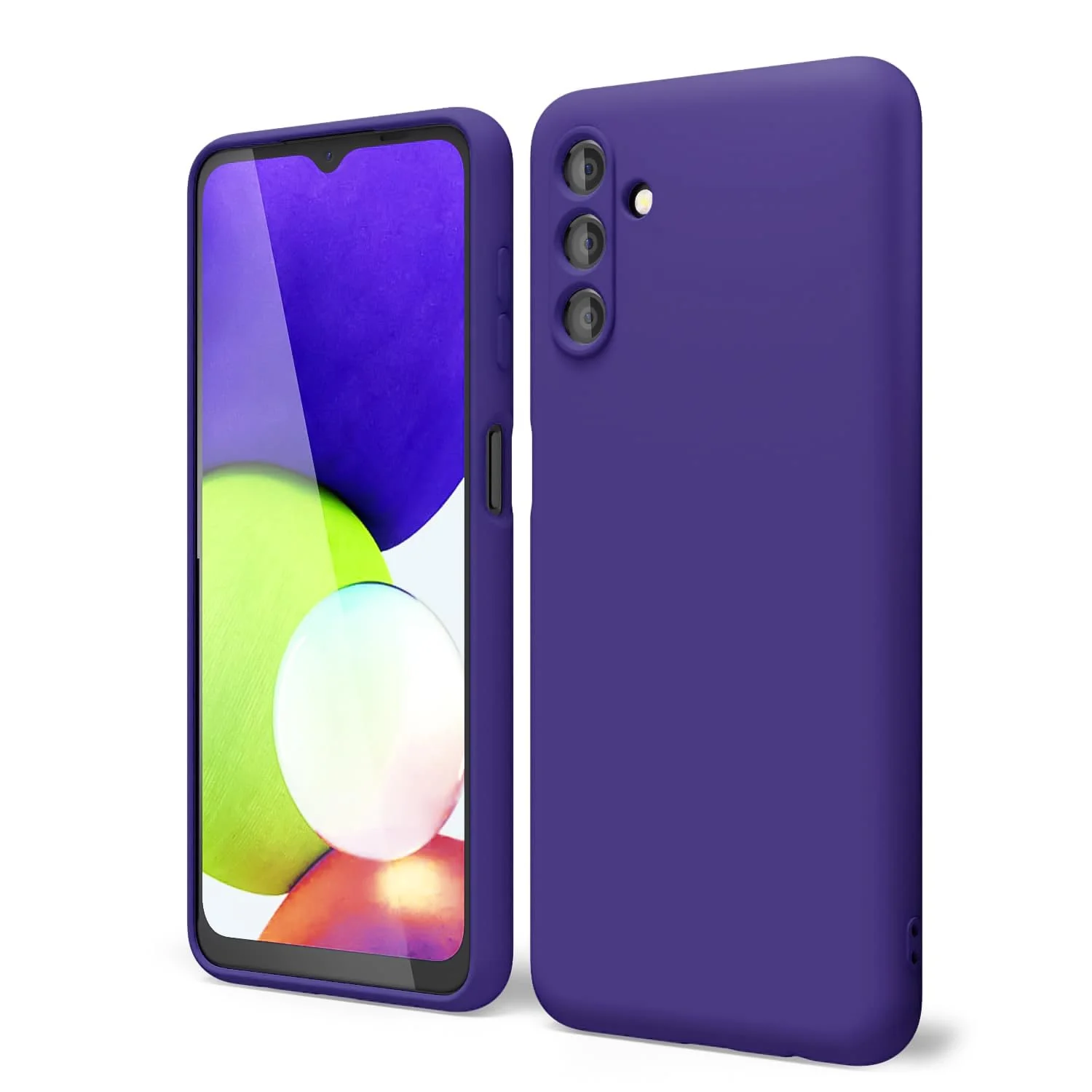 DL3 Mobilak Silicone Protective Case for Samsung Galaxy A04s / A13 4G / A13 5G, Shock-absorbing protection, Scratch-resistant surface, Soft microfiber lining - Purple