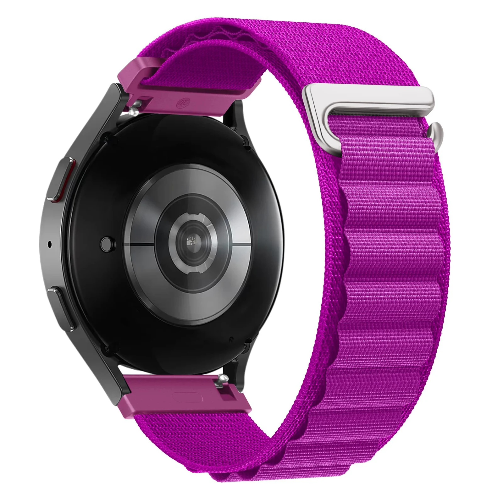 DL3 Mobilak Alpine Loop Bands Sport Nylon 20MM For Samsung Galaxy Watch 7 6 5 4 40mm 44mm/5 Pro 45mm/S2 classic/active 2 40mm 44mm/Amazfi GTS 2/2e/GTS 3/3 Pro/GTS 4/GTS 2 Mini/3 Mini/4 Mini/Bip 3 Pro - Black