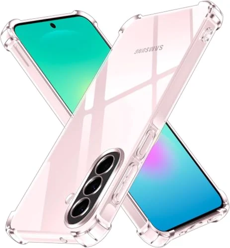 DL3 Mobilak Case Compatible with Samsung Galaxy A27 5G, Cover SiliconeTransparent TPU Gorilla Anti-shock Protector Camera Shockproof Corners - Clear