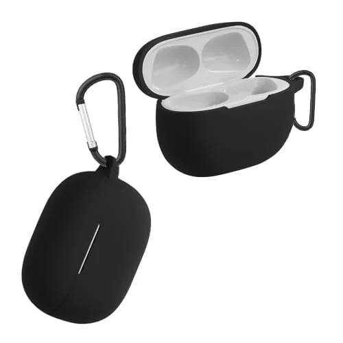 DL3 Mobilak Silicone Case Compatible with Anker Soundcore Life P2i / Anker Soundcore R100 Earbuds, Soft Silicone Protective Case Cover, Shockproof Sleeve with Carabiner For Anker P2 i / R100