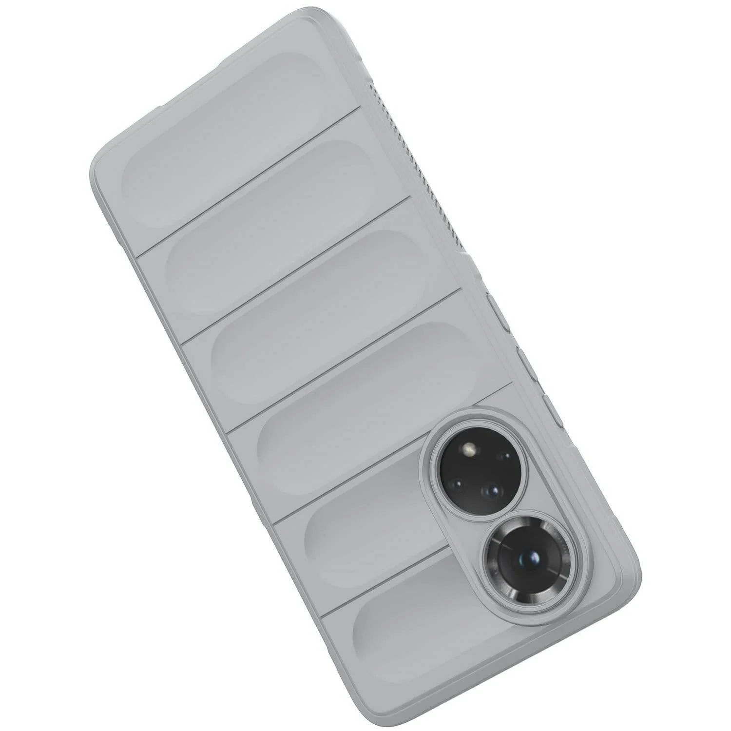 DL3 Mobilak Flexible Silicone and TPU Protective Case with Camera Protection for Honor 50 / Huawei Nova 9 - Gray