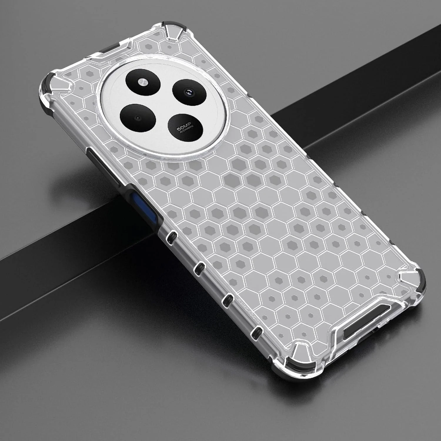 DL3 Mobilak Clear PC and TPU Protective Case for Xiaomi Redmi 14C 4G / Poco C75 with Shockproof Design - Clear