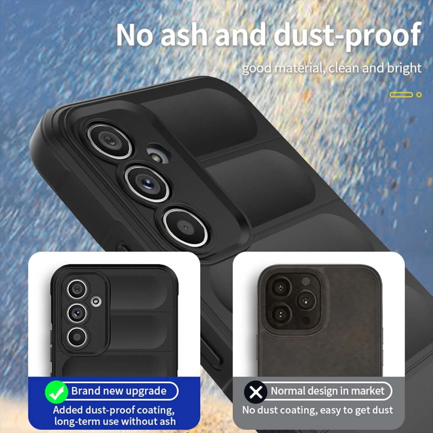 DL3 Mobilak Rugged Protective Case for Samsung Galaxy S24 + Plus 5G, Camera protection, Shock-absorbing protection, Non-slip grip - Black