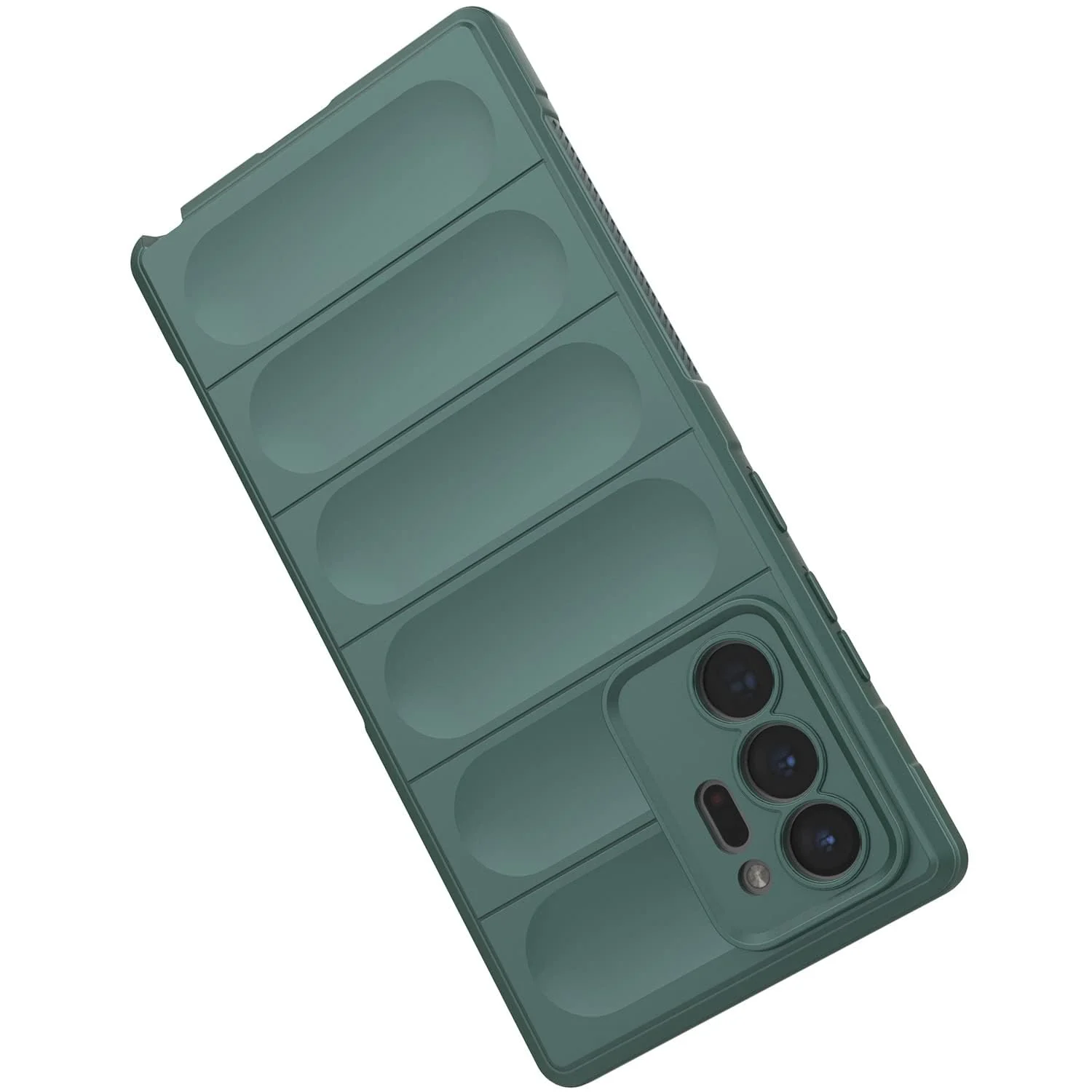 DL3 Mobilak Flexible Silicone and TPU Protective Case with Camera Protection for Samsung Galaxy Note 20 Ultra - Green