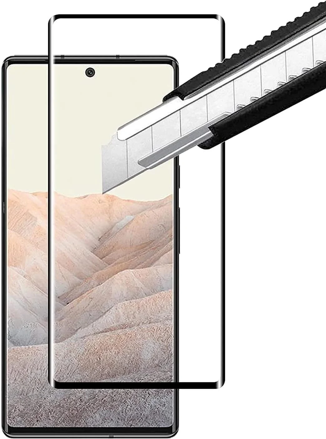 DL3 Mobilak Screen Protector for Google Pixel 6 Pro, Tempered Glass Screen Saver Premium HD Protective, Scratch Resistant, NO-Bubble, 9H Hardness, Full Coverage Film - Clear